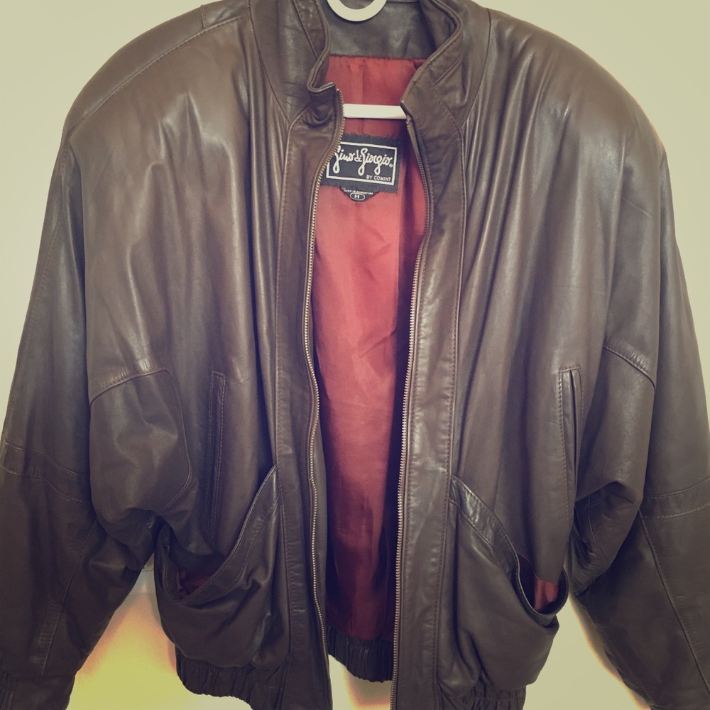 Gino di Giorgio Vintage Tan Leather Men’s Jacket
